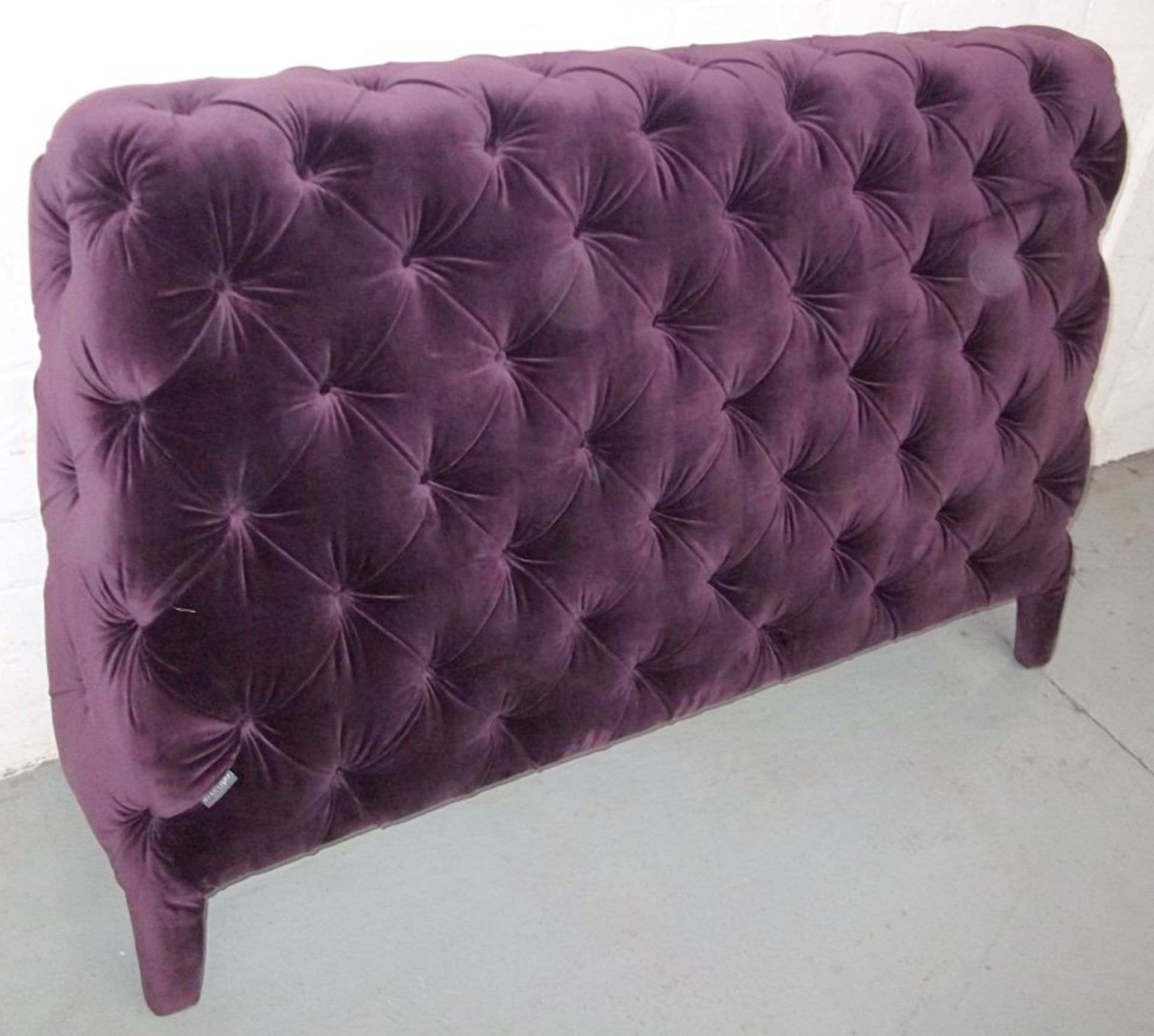 1 x Stunning Arketipo Windsor Dream Bed - Mattress Area: 200 x 120 245x140cm - Upholstered In A Deep - Bild 6 aus 7