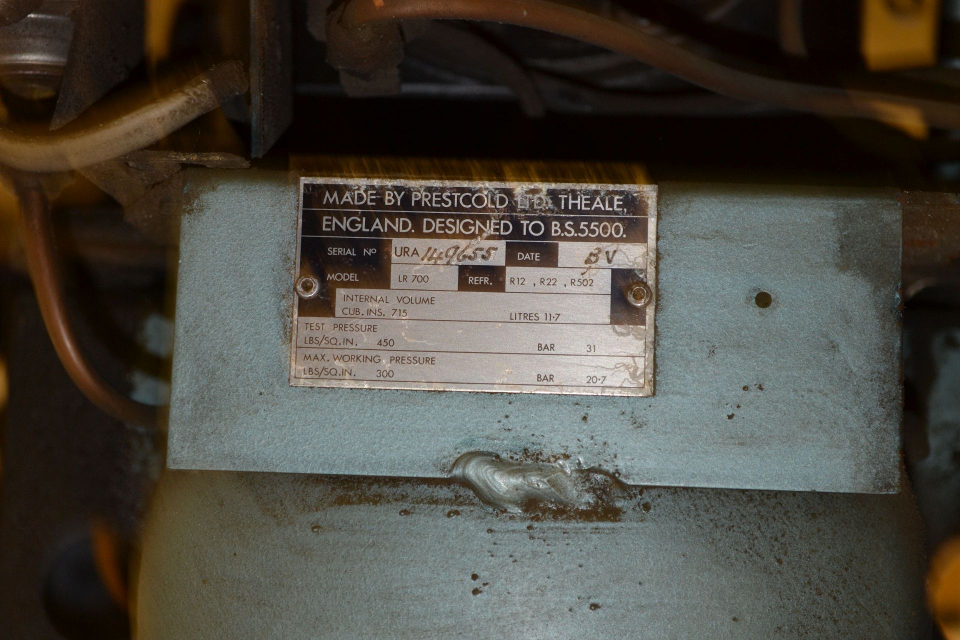 1 x Prestcold/Copeland LR700 Compressor/Refrigeration Unit - Ref:NCE037 - CL007 - Location: Bolton B - Image 6 of 9