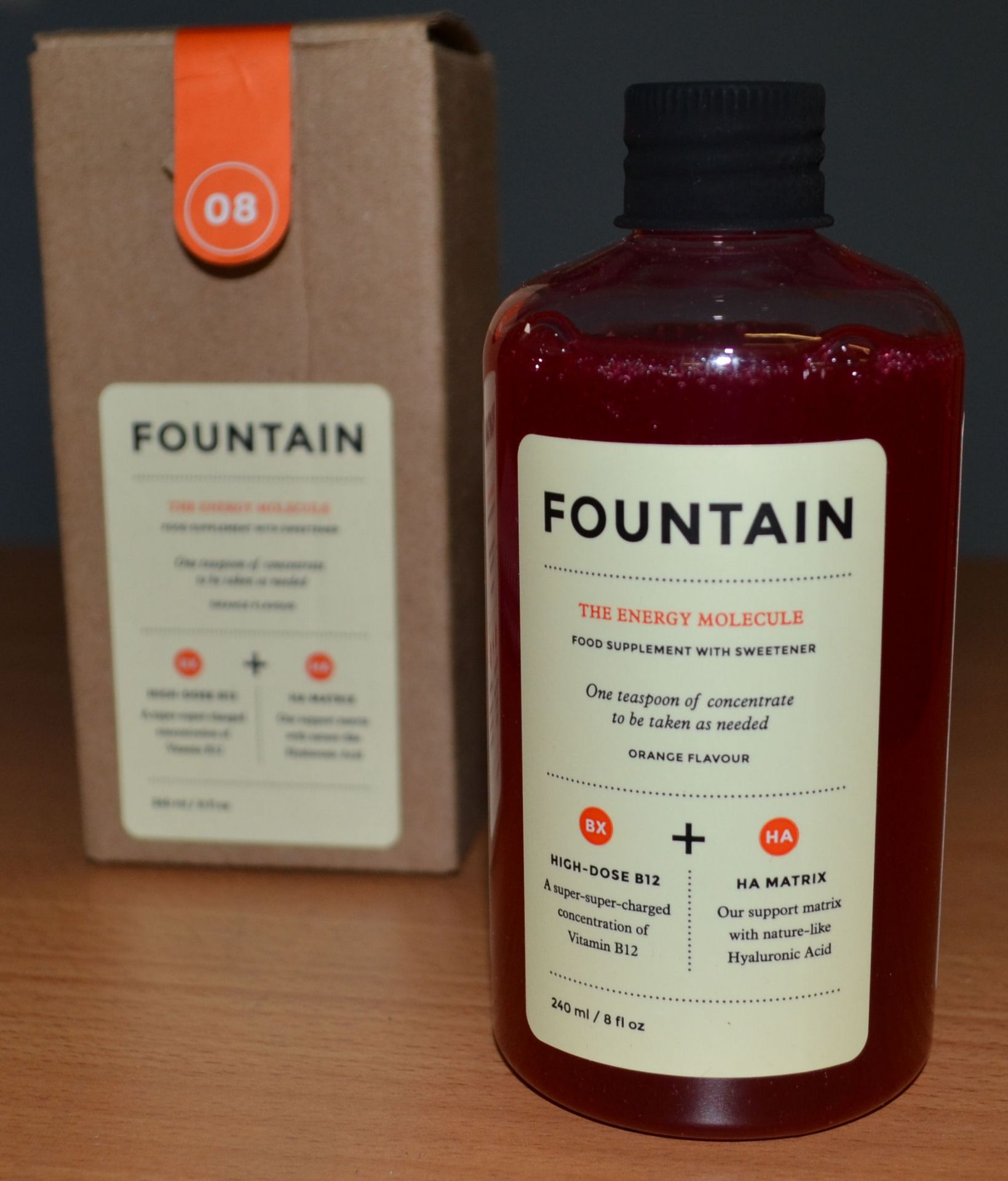 20 x 240ml Bottles of Fountain, The Energy Molecule Supplement - New & Boxed - CL185 - Ref: DRT0643 - Image 6 of 6