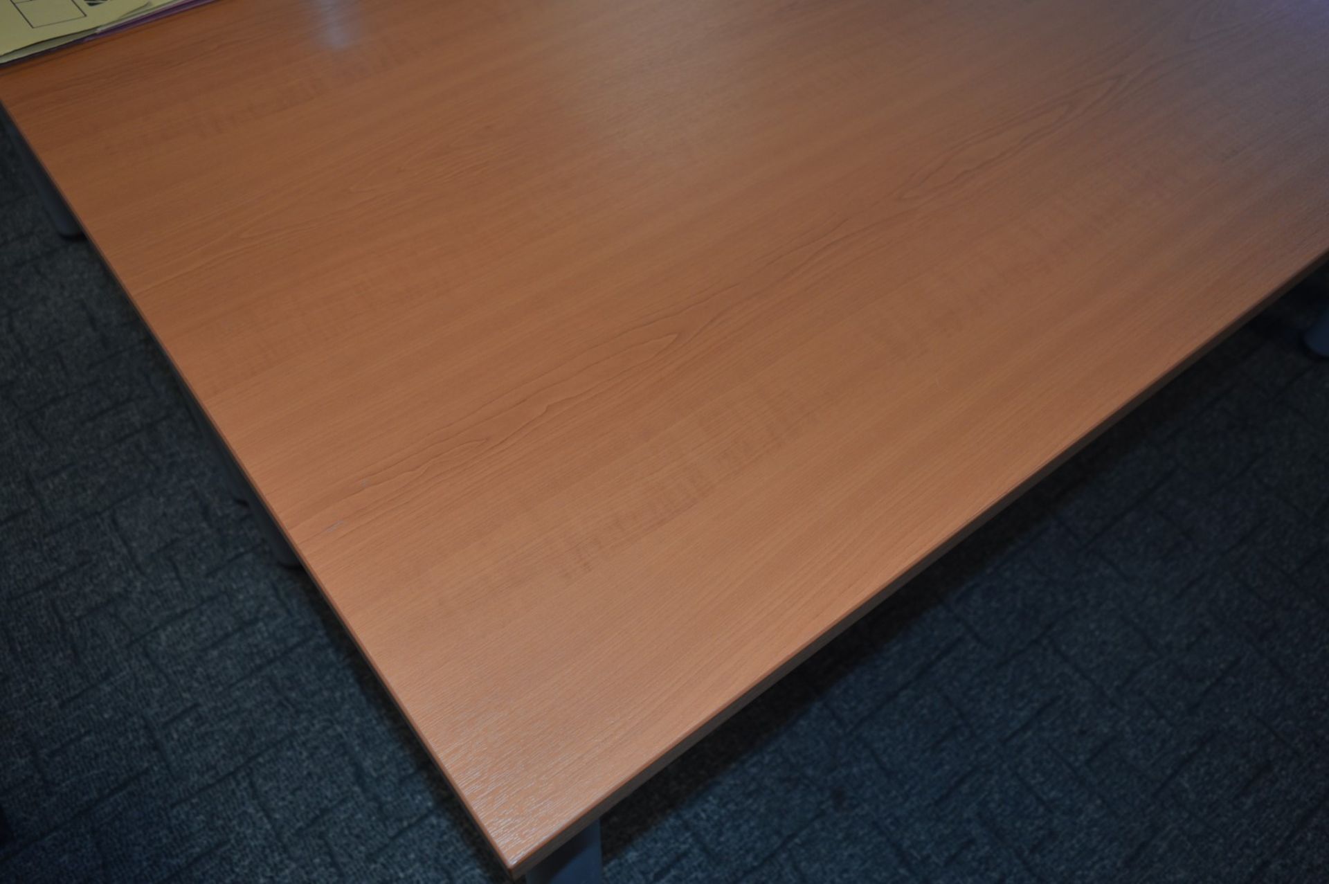 1 x Conference Office Table - Beech Finish - High Quality Office Furniture - H72 x W160 x D80 - Image 2 of 2