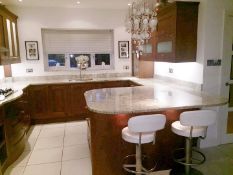 1 x Solid Wood EDWIN LOXLEY Bespoke Fitted Kitchen With Granite Worktops, Integrated Miele