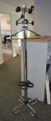 1 x Coat and Umbrella Stand - Chrome Finish - CL400 - Ref 062 - Location: Manchester M32