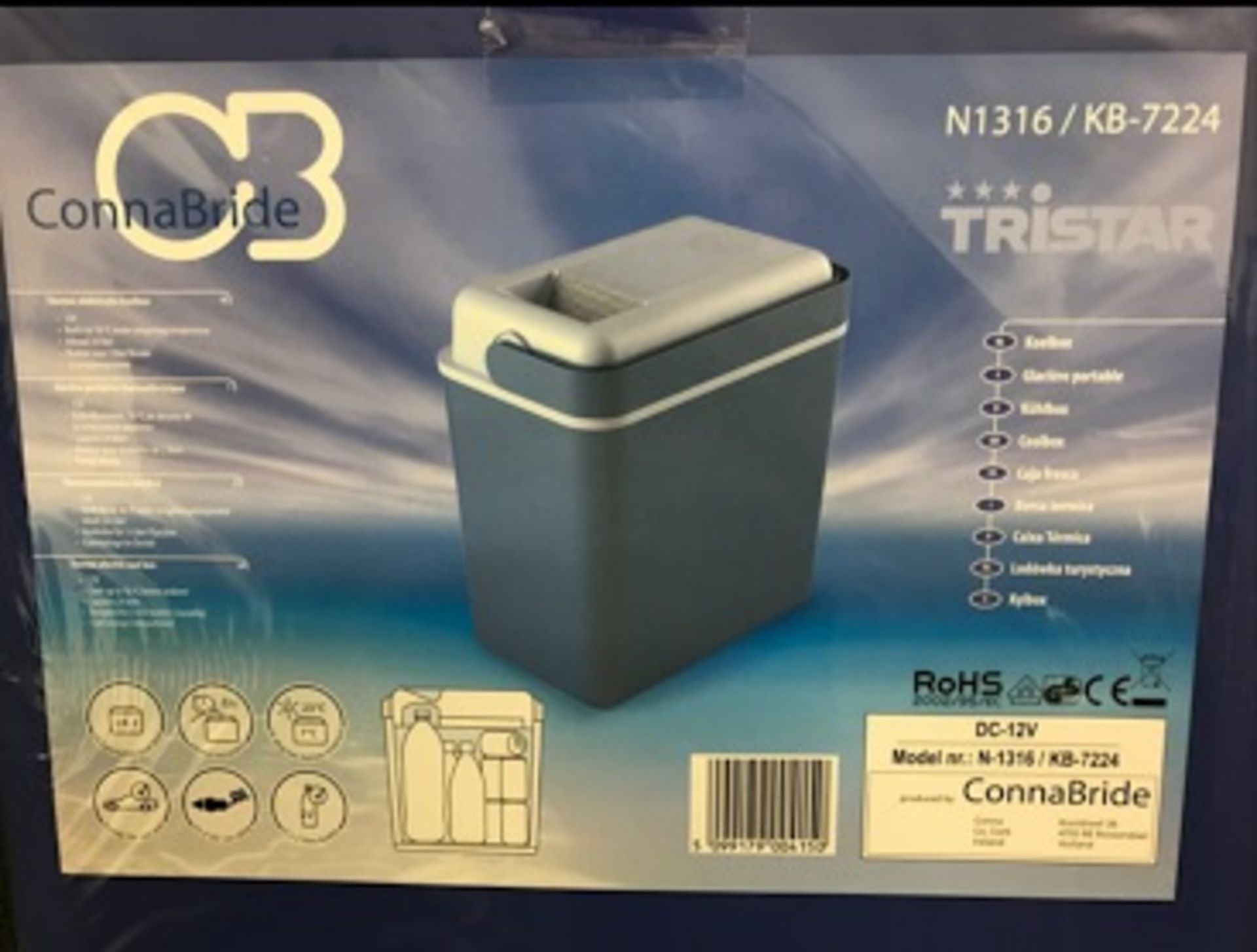 1 x Tristar Thermoelectric 24 Litre Lightweight Cool Box - Ideal For Camping, Picnics or - Image 3 of 8