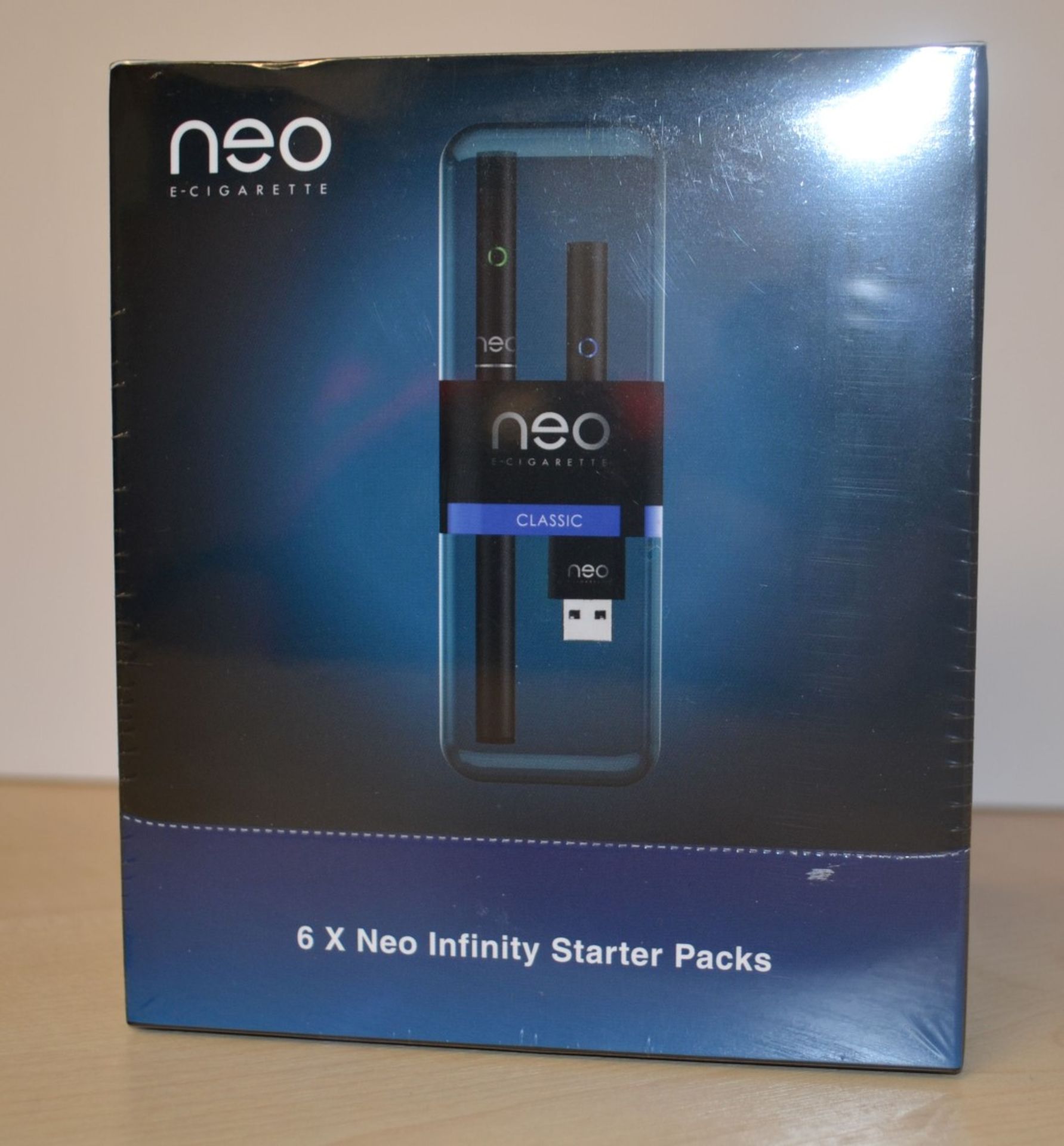 6 x Neo E-Cigarettes Infinity Starter Packs - New & Sealed Stock - CL185 - Ref: DRTISP - Location: S