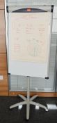 1 x Nobo Piranha Mobile Flipchart and Whiteboard - High Quality Office Furniture - CL400 - Ref 055 -