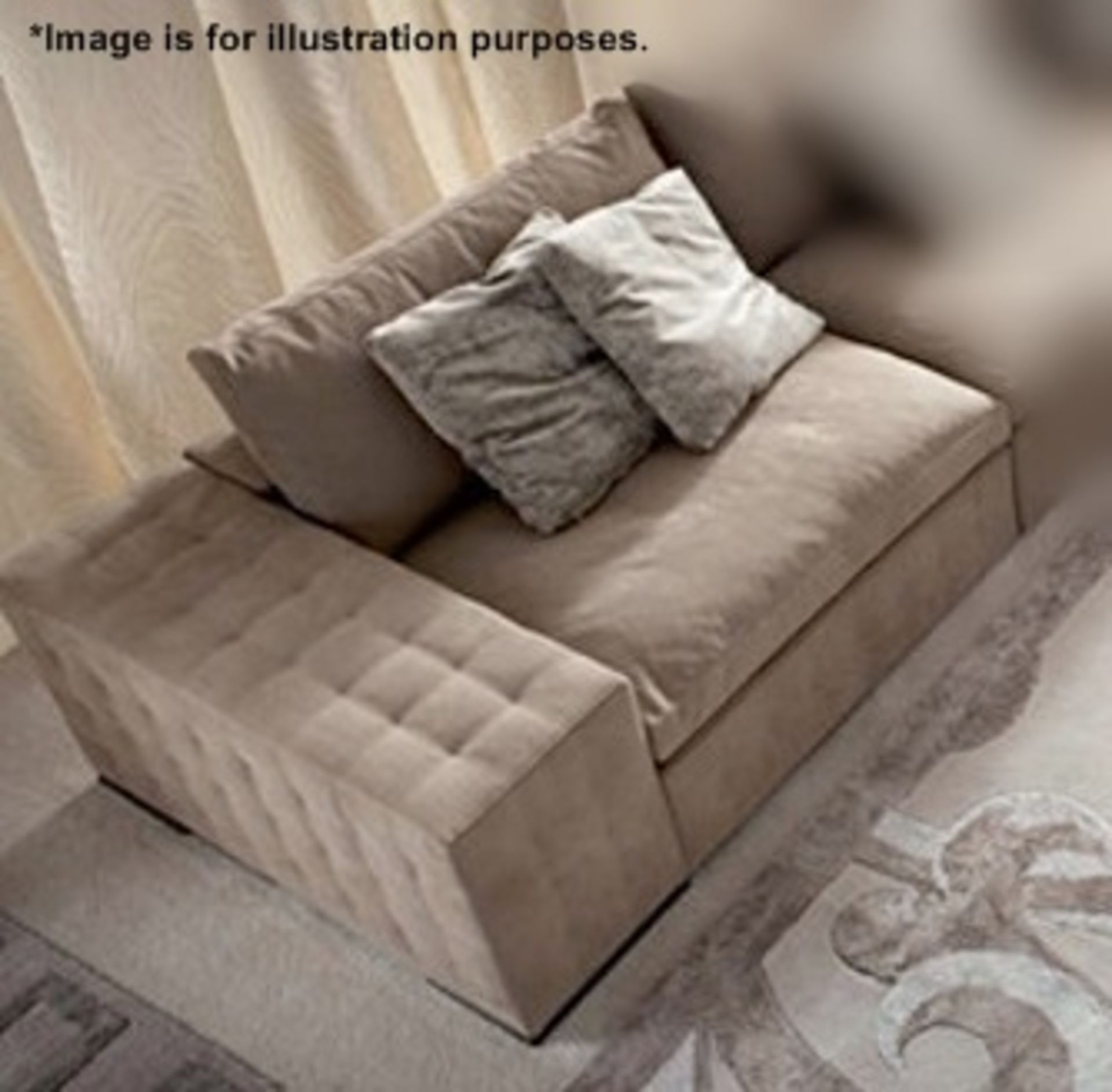 1 x GIORGIO Lifetime "Sayonara" Sectional Sofa Module (Sx132) - Upholstered In Camel-coloured Nubuck