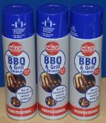 6 x Professional Fast Acting BBQ & GRILL Cleaner - Includes 6 x C10 500ml Bottles - Nilco Cleaning S