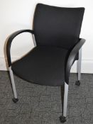 1 x Senator T117A Havana Extreme Office Chair - Fully Upholstered With Grey Frame, Arm Rests and