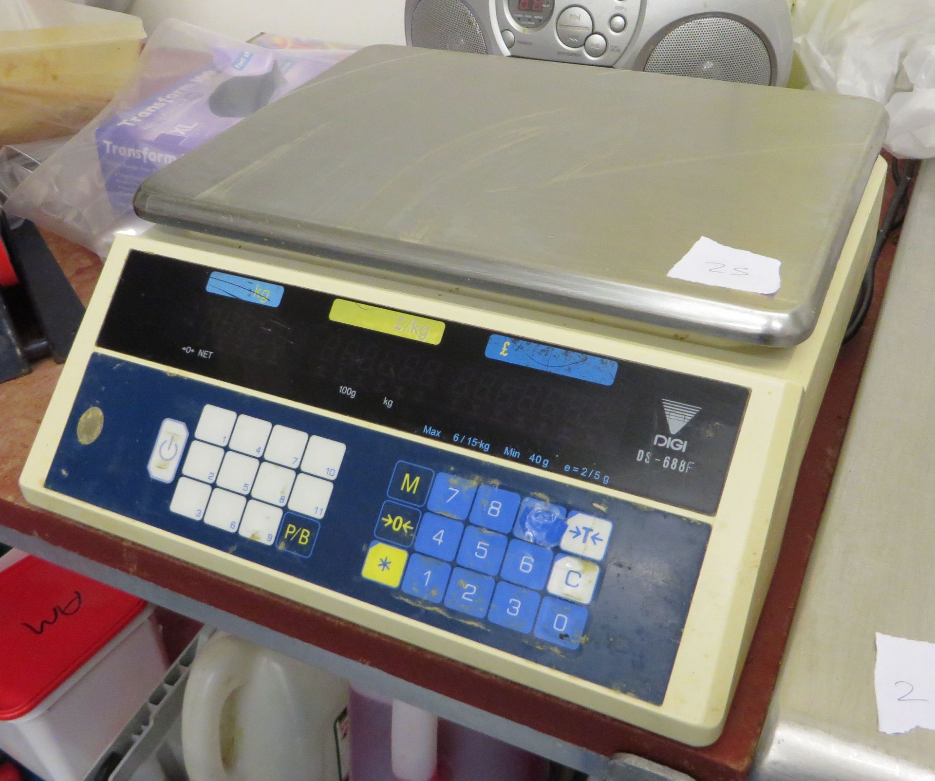 1 x Digi DS-688F Countertop Digital Scale - Ref: 025 - CL173 - Location: Altrincham WA14 Item is - Image 2 of 4