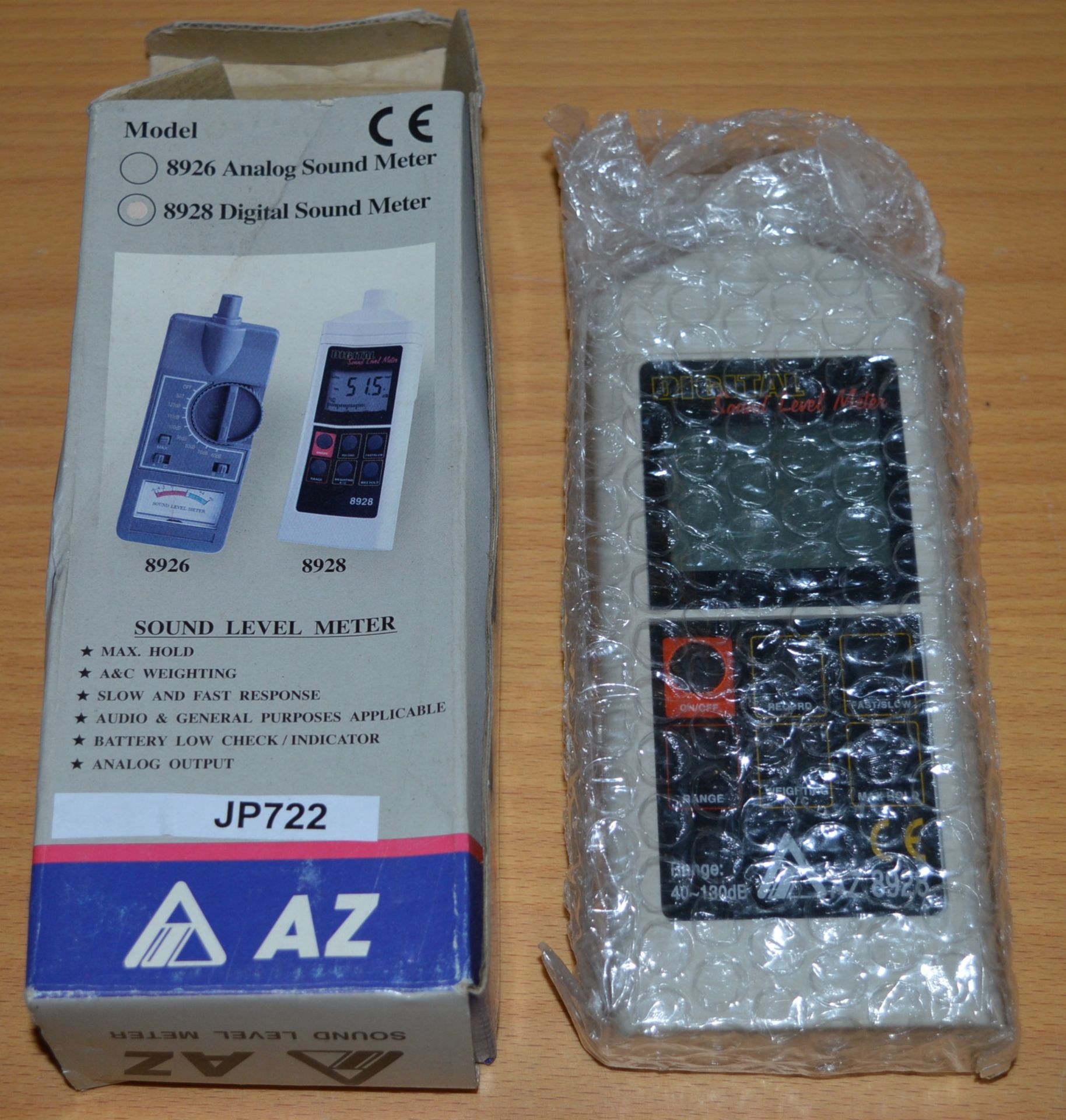 1 x Portable Sound Level Meter - Midel AZ 8928  - Boxed With Instructions, Software CD and Product - Image 2 of 4