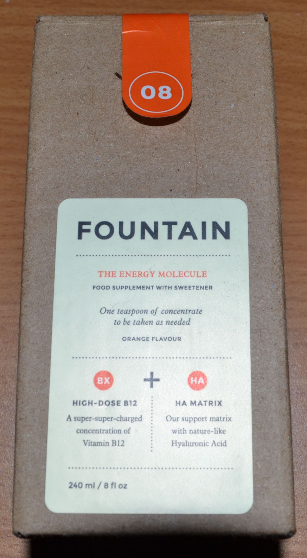 10 x 240ml Bottles of Fountain, The Energy Molecule Supplement - New & Boxed - CL185 - Ref: DRT0643 - Image 3 of 7