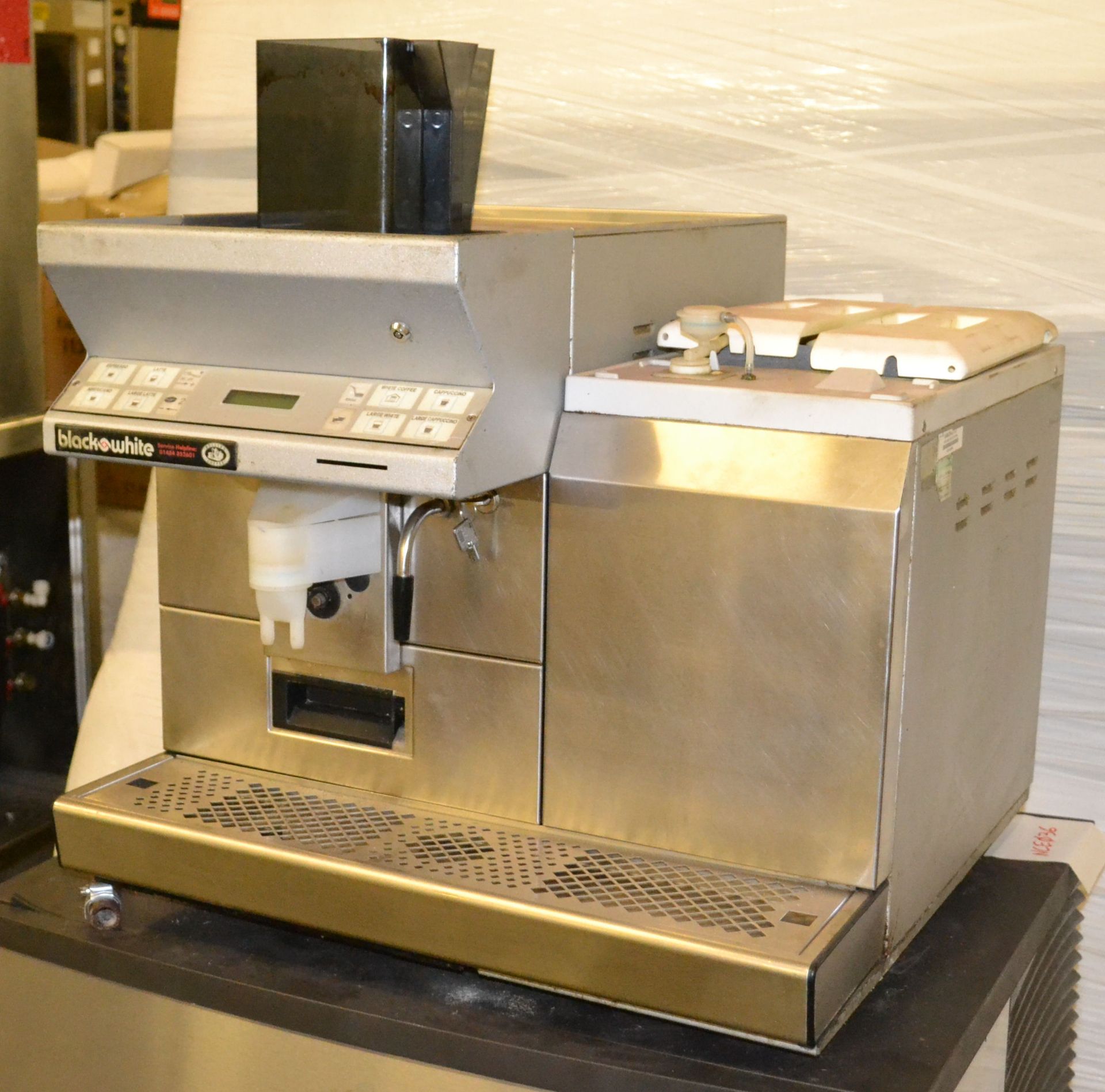 1 x Black + White CT1 Coffee Machine - Ref:NCE029 - CL007 - Location: Bolton BL1Recently Removed Fro