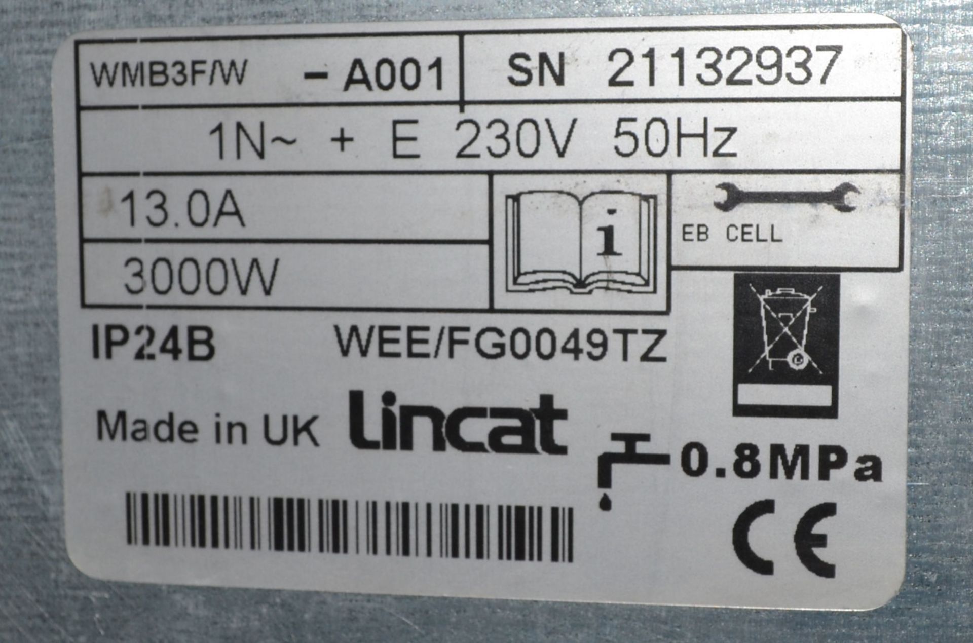 1 x Lincat WMB3F/W 3.5 Ltr FilterFlow Wall Mounted Boiler - Ref: FJC003 - CL124 - Location: Bolton B - Image 7 of 7