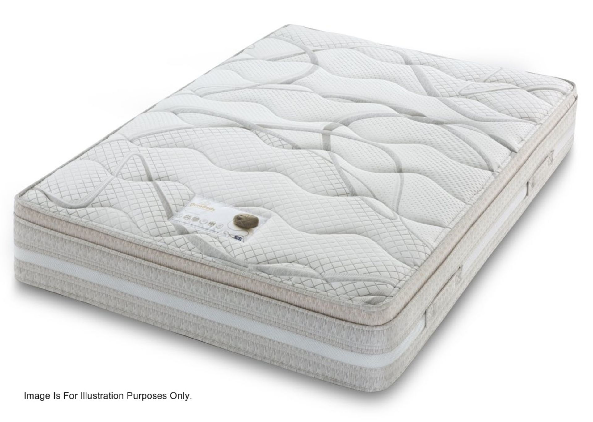 1 x Super King Size Open Coil Mattress With Cushion Top And Airflow Features - Medium Firmness -
