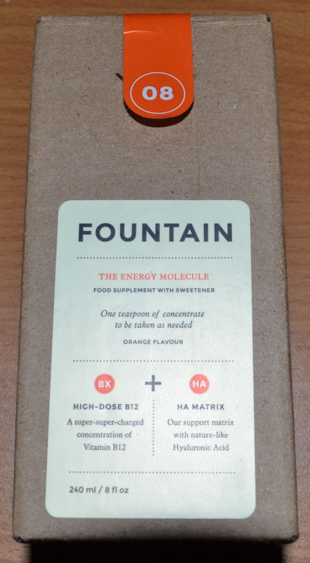 20 x 240ml Bottles of Fountain, The Energy Molecule Supplement - New & Boxed - CL185 - Ref: DRT0643 - Image 2 of 7