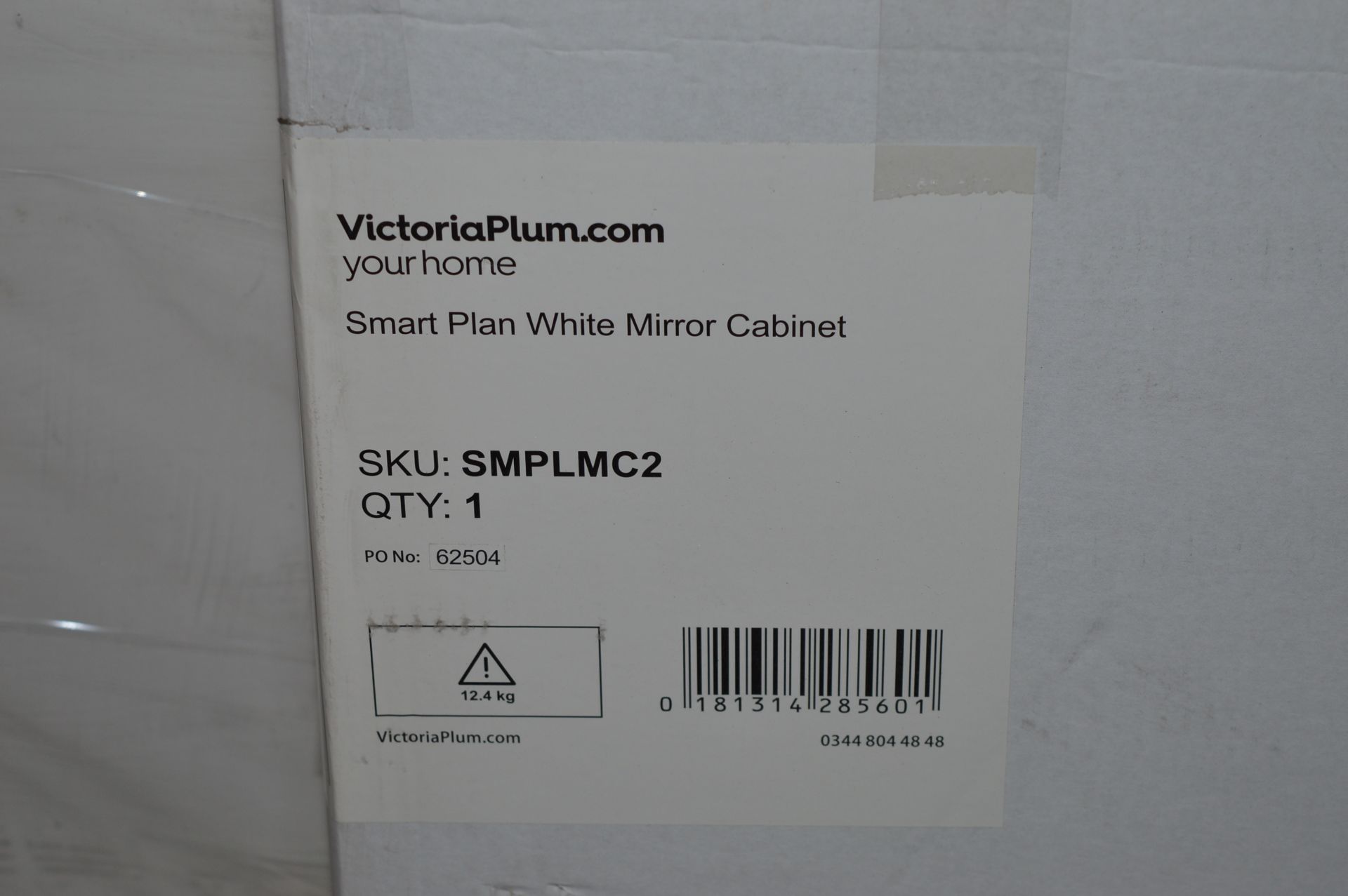 1 x Smart Plan White Mirrored Bathroom Cabinet -  Unused Stock - CL190 - Ref BOLT052 - H600 x W600 x - Image 3 of 3