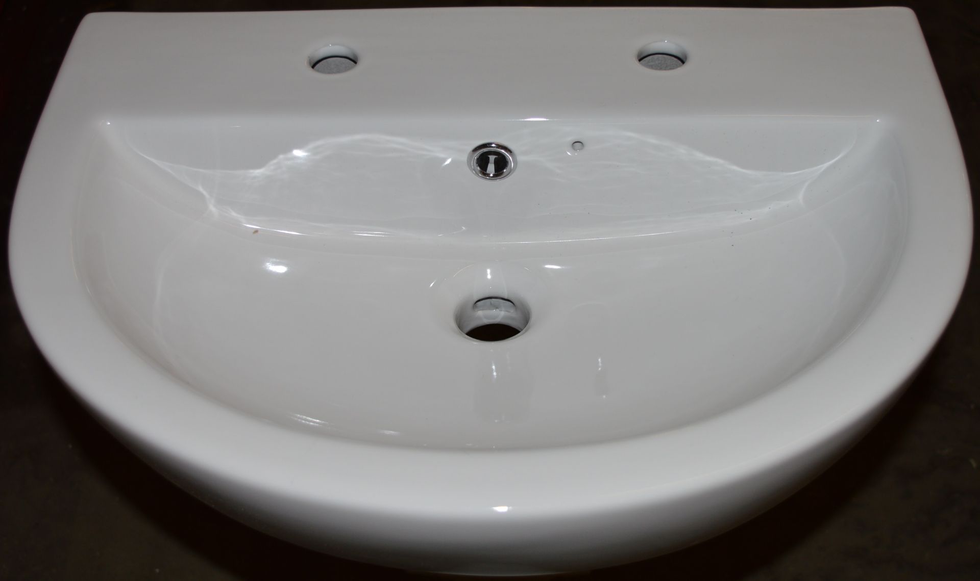 1 x Elena 550mm Sink Basin With Pedestal - Unused Stock - CL190 - Ref BOLT010 - Location: Bolton - Image 3 of 3