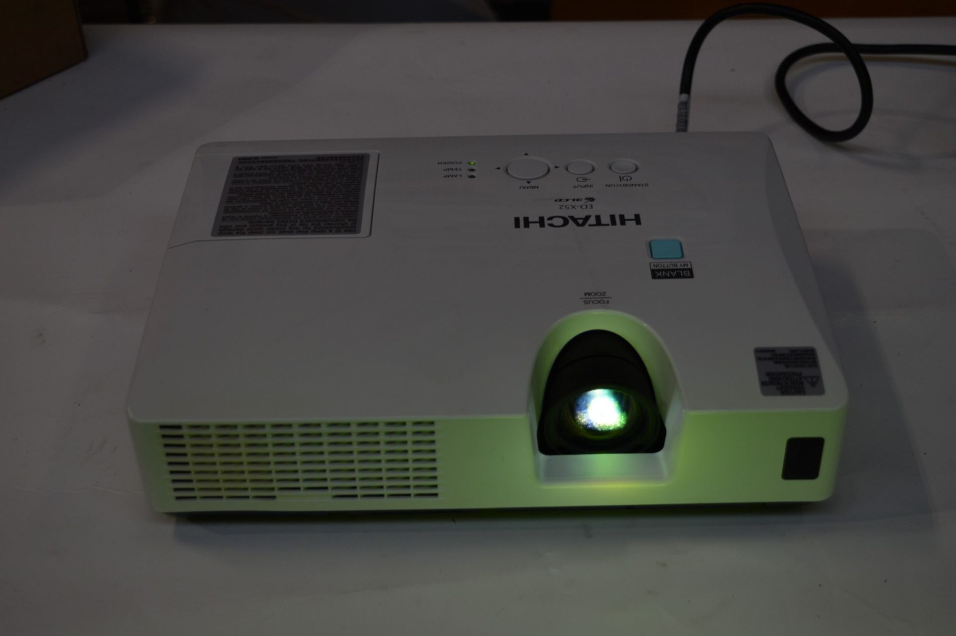 1 x Hitachi LCD Projector - Model EDX52 - Very Good Condition - Good Working Order - CL400 - Ref - Image 8 of 8