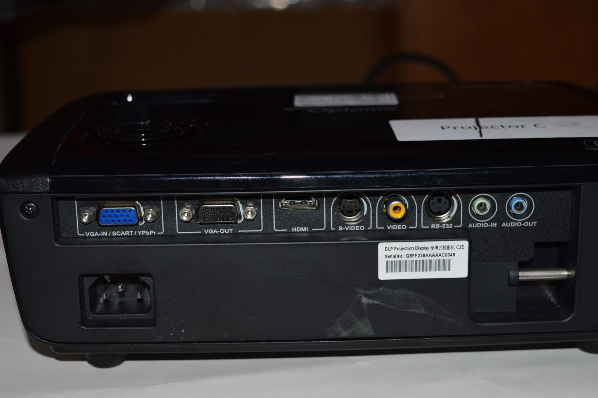 1 x Optoma DLP Projector With HDMI 16:10 Enhanced Widescreen - Very Good Condition - Good Working - Image 2 of 7