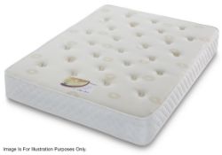 1 x Super King Size Open Coil Mattress With Memory Foam And Airflow Features - Medium Firmness -