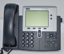 4 x Cisco CP-7940G IP Phone VOIP Telephone LCD Display Phones - Removed From a Working Office