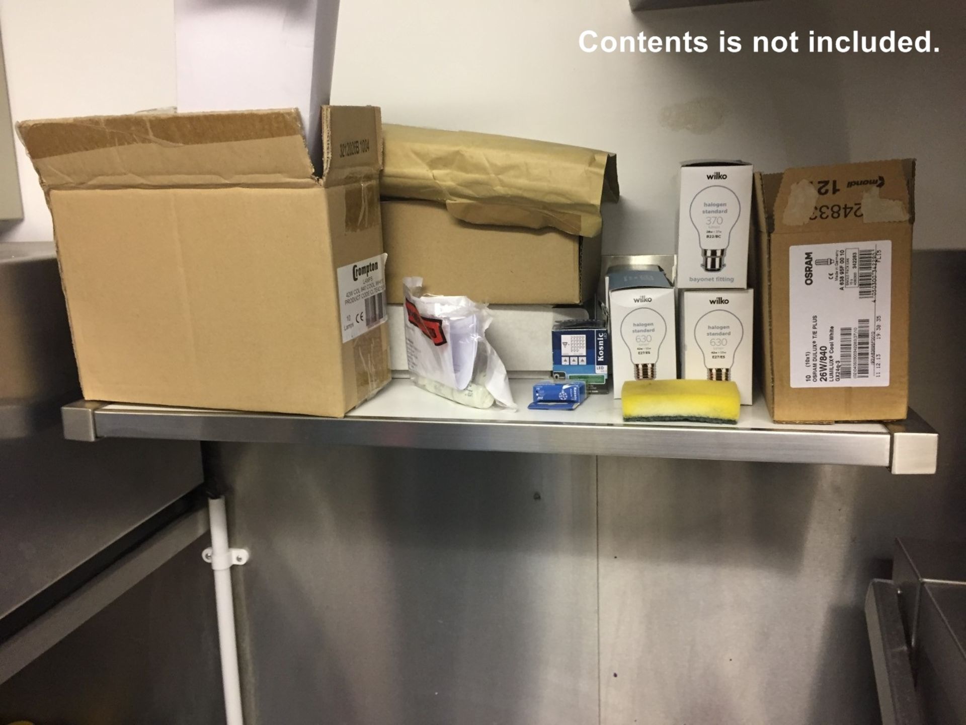 5 x Assorted Stainless Steel Shelves And 1 x Undercounter Cupboard - 6 Items In Total - Various - Image 5 of 5