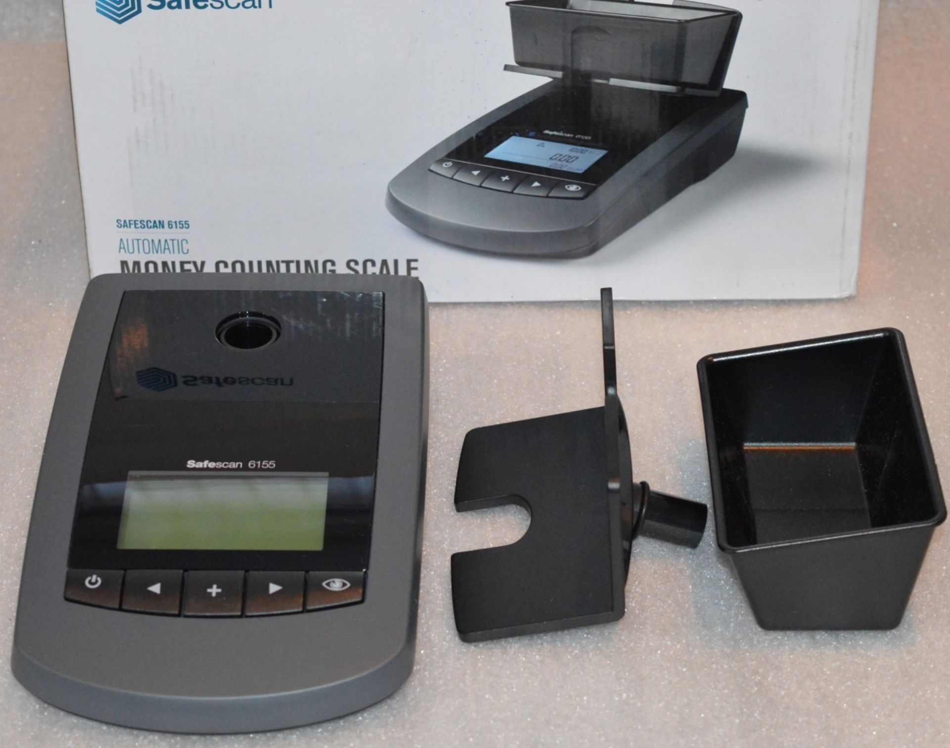 1 x SafeScan 6155 Coin and Bank Note Counter - Includes Coin and Note Trays, Box, Instructions and - Image 2 of 10