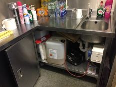 1 x Stainless Steel Commercial Sink Unit - Dimensions: 118 x 72 x H85cm - CL191 - Location: Leeds