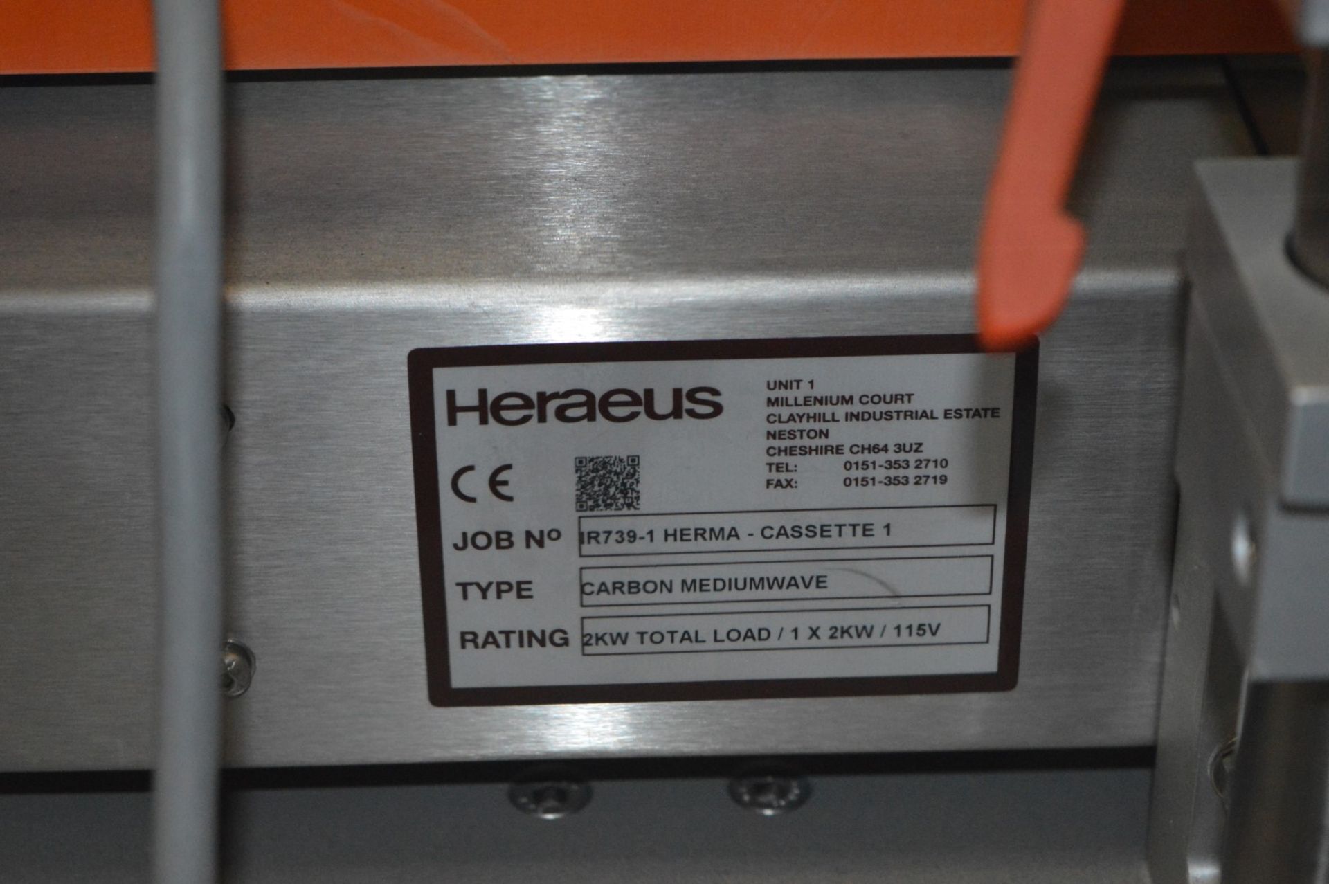 1 x Herma Infrared Label Applicating Heat Tunnel - Manufactured in 2015 - Designed For Applying - Image 44 of 51