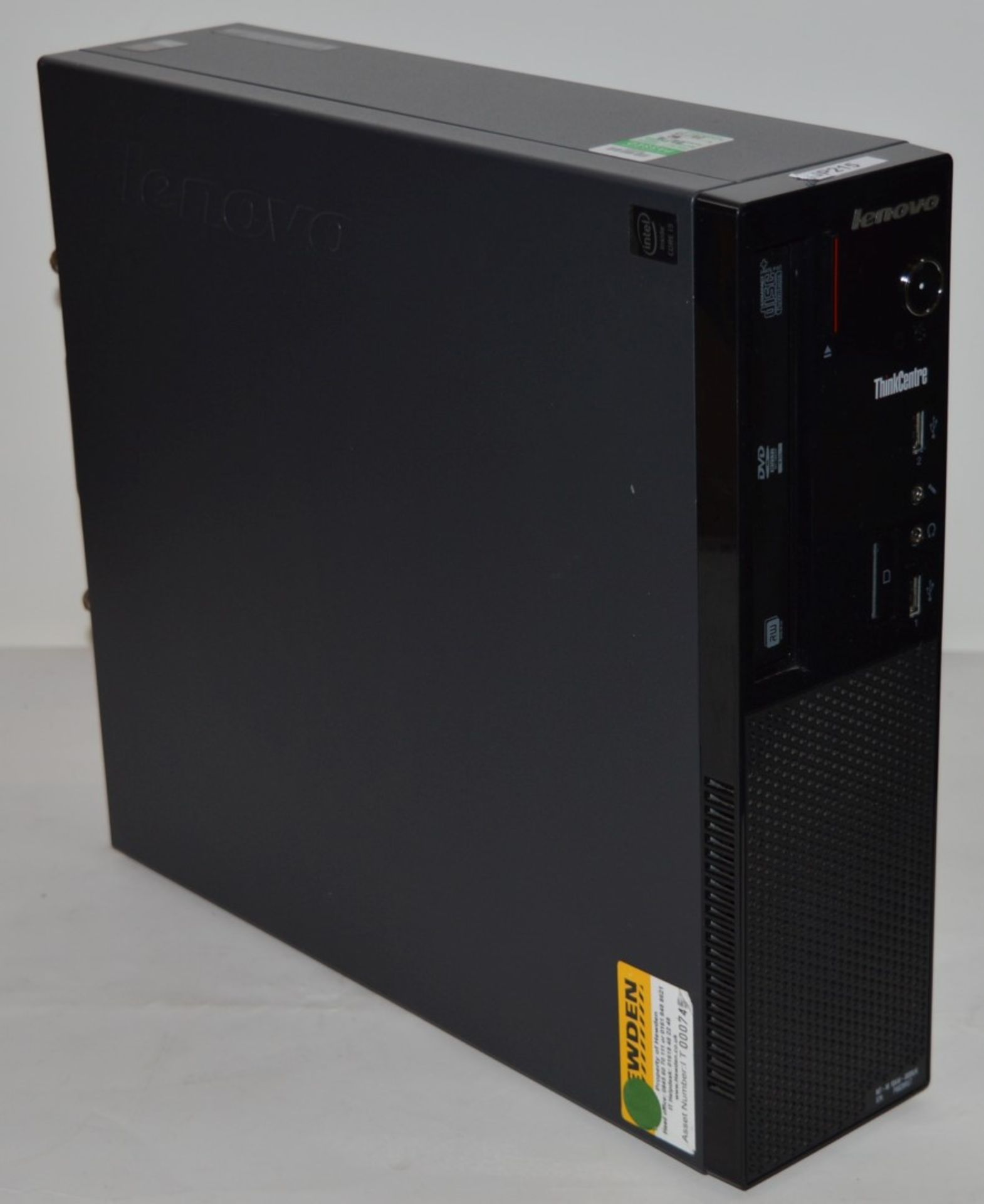 1 x Lenovo Small Form Factor Desktop PC With 24 Inch Monitor - Features Include Intel Core i3-4130 - Image 6 of 12