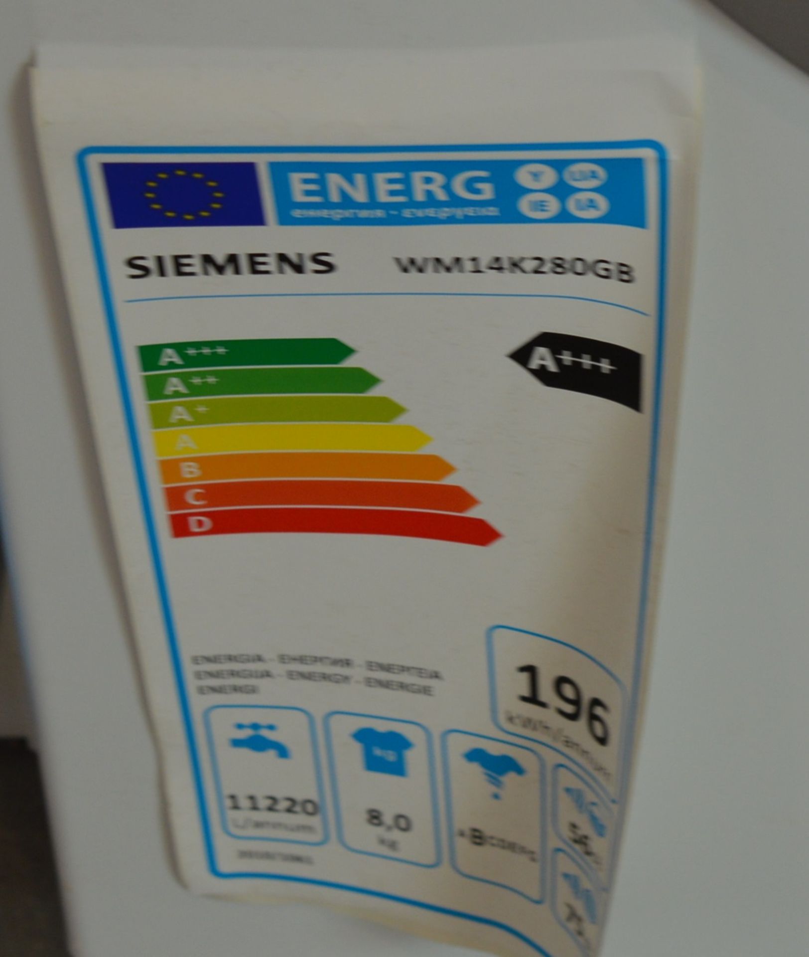 1 x Siemens iQ300 extraKlasse Front Loading Automatic Washing Machine - Model Product IDWM14K280GB - - Image 5 of 9