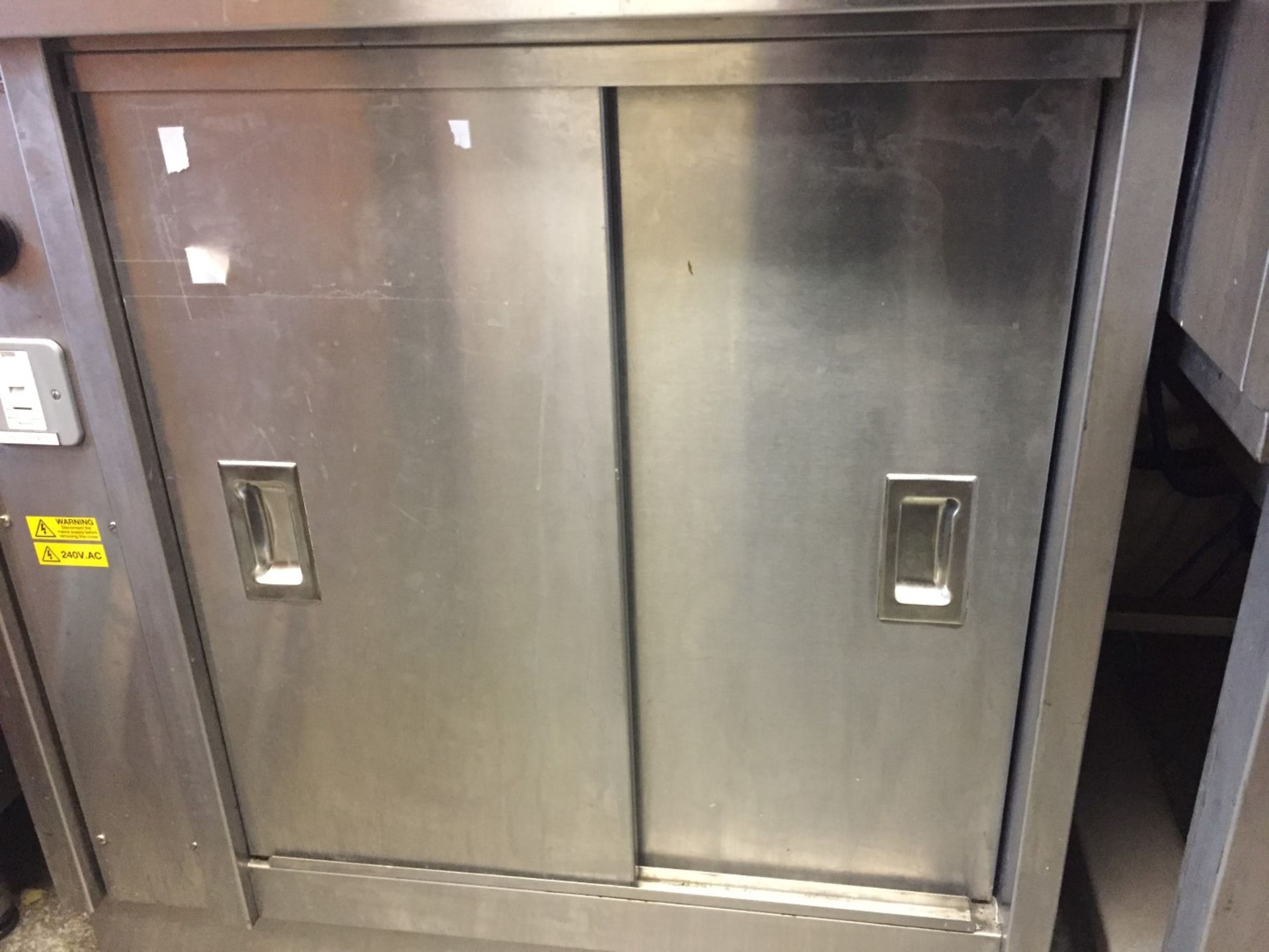 1 x Stainless Steel Commercial Hot Cupboard - Dimensions: W90 x D55 x H90cm - CL191 - Location: - Image 3 of 5