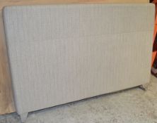 1 x High Quality Kingsize Matching Headboard And Footboard - Recently Taken From A Designer
