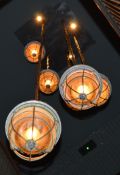 1 x Vintage Russian Nautical Maritime Pendant Ship Light Chandelier - 6 Pendant Light 5 Meter Drop