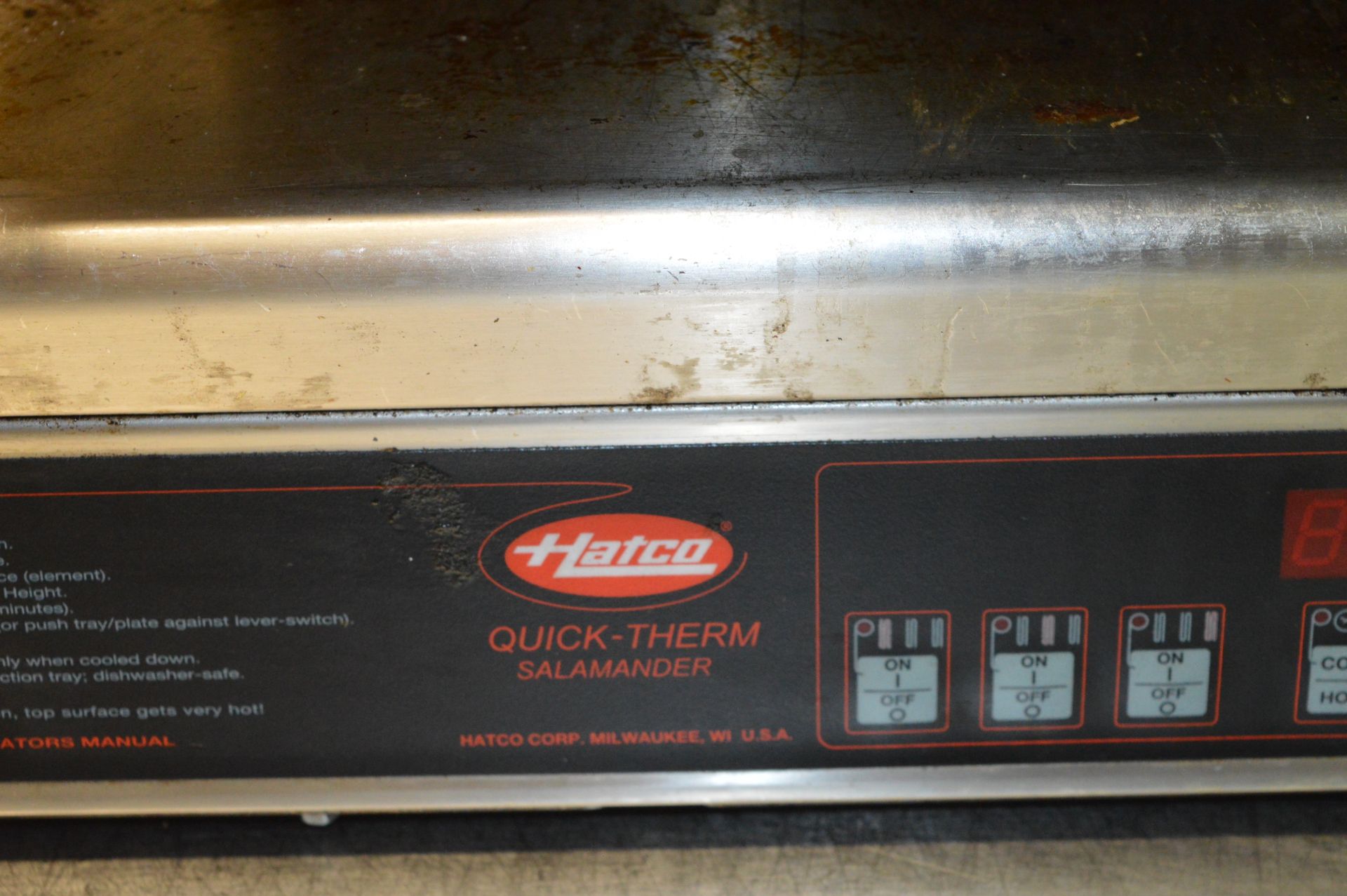 1 x Hatco QTS-1 Rise and Fall Electric Salamander Grill - Stainless Steel Finish - Image 3 of 8