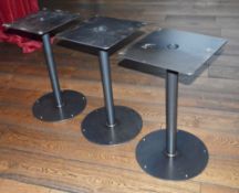 3 x Restaurant Bistro Table Bases - High Quality Substantial Table Base Without Table Tops -