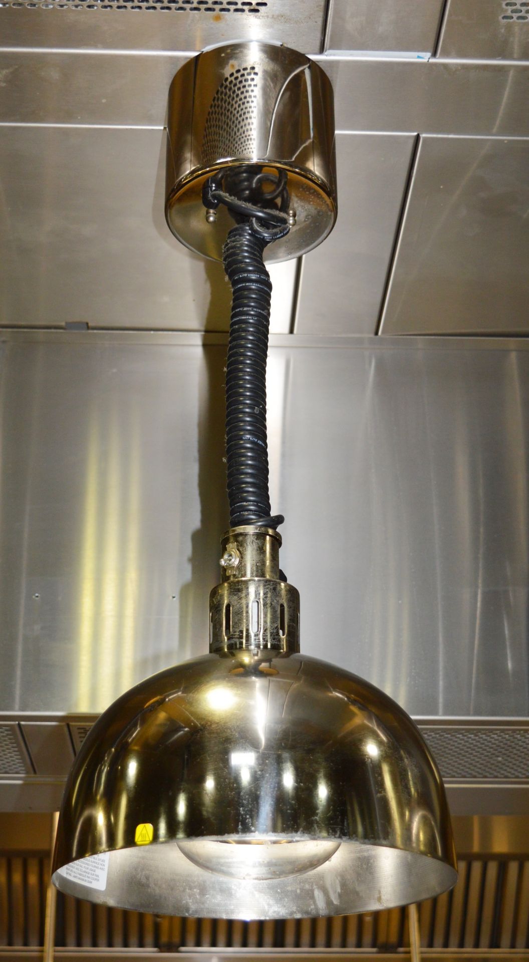 4 x Hatco DL-750-RL Hanging Retractable Heat Lamps in Bright Chrome - Keeps Food Warm at Kitchen - Image 5 of 7