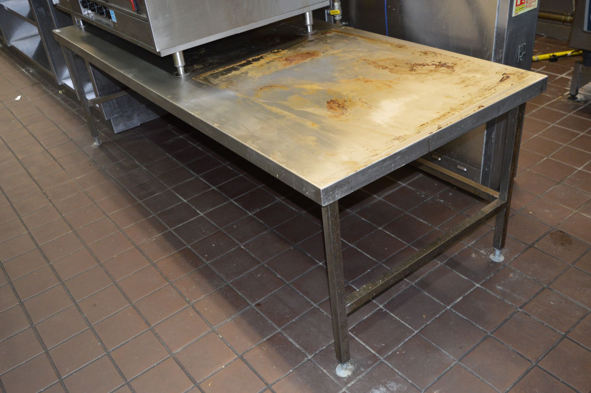 1 x Stainless Steel Low Centre Table - H66 x W210 x D90 cms - Ref 015 - Location: Cardiff CF10 - Image 2 of 3