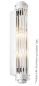 1 x Eichholtz Glass Wall Light - Dimensions: W7.5cm x D9.5cm x H40 cm - Ex-display In Excellent Cond