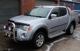 1 x Mitsubishi L200 Warrior DI-D Silver Double Cab Pick Up Vehicle - Year 2007  - 12 Months MOT