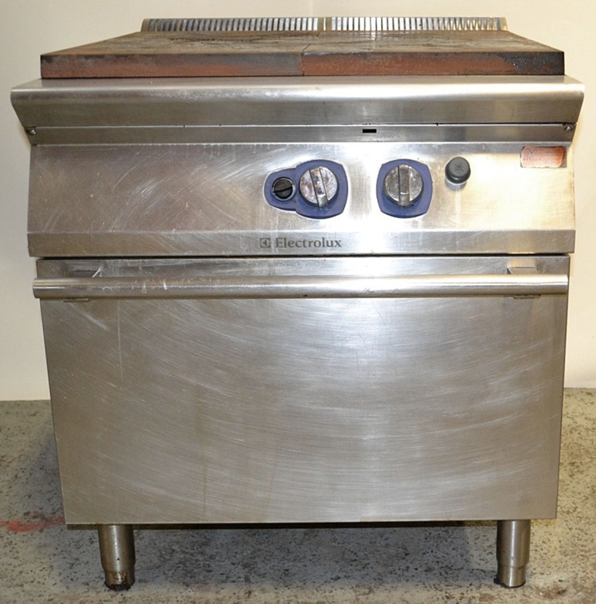 1 x Electrolux Commercial Stainless Steel Solid Top Oven With A Durable Cast-iron Cooking - Image 5 of 11