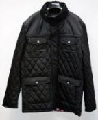1 x PRE END Branded Mens Winter Coat - New Stock With Tags - Recent Store Closure - Colour: Black -