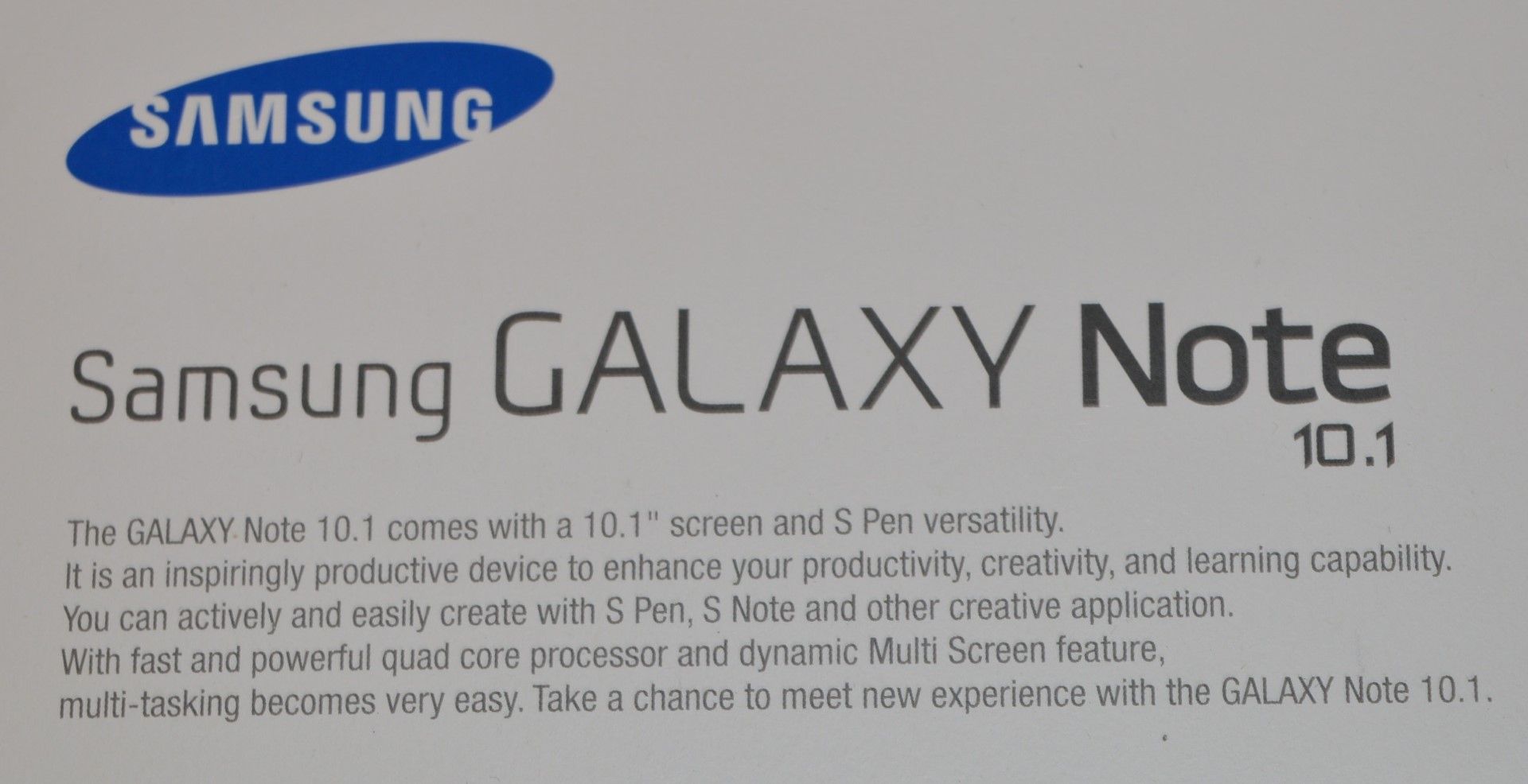 1 x Samsung Galaxy Note 10.1 Tablet Computer - Features Quad Core 1.4ghz Processor, 2gb Ram, 16gb - Image 7 of 10