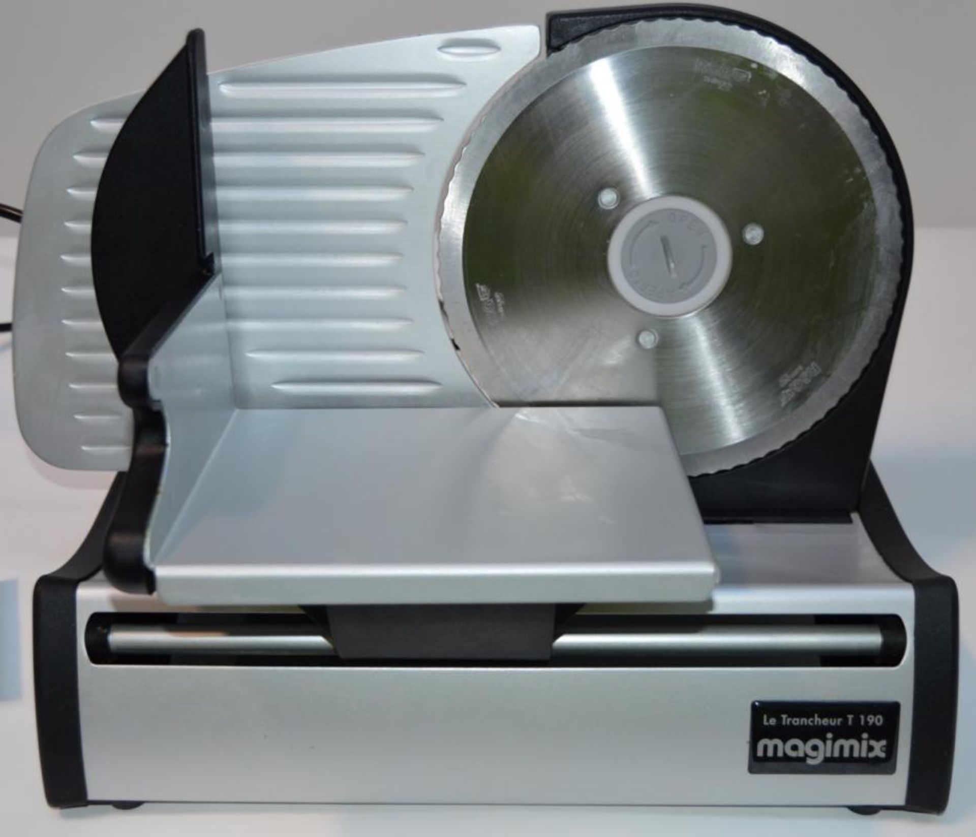 1 x Magimix 11650 T190 Stainless Steel Work Top Food Slicer - CL010 - Excellent Clean Condition - Id - Image 5 of 8