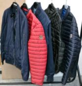 5 x Assorted Branded Mens Outerwear - Includes Coats, Jackets & Body Walmers - New Stock With Tags -