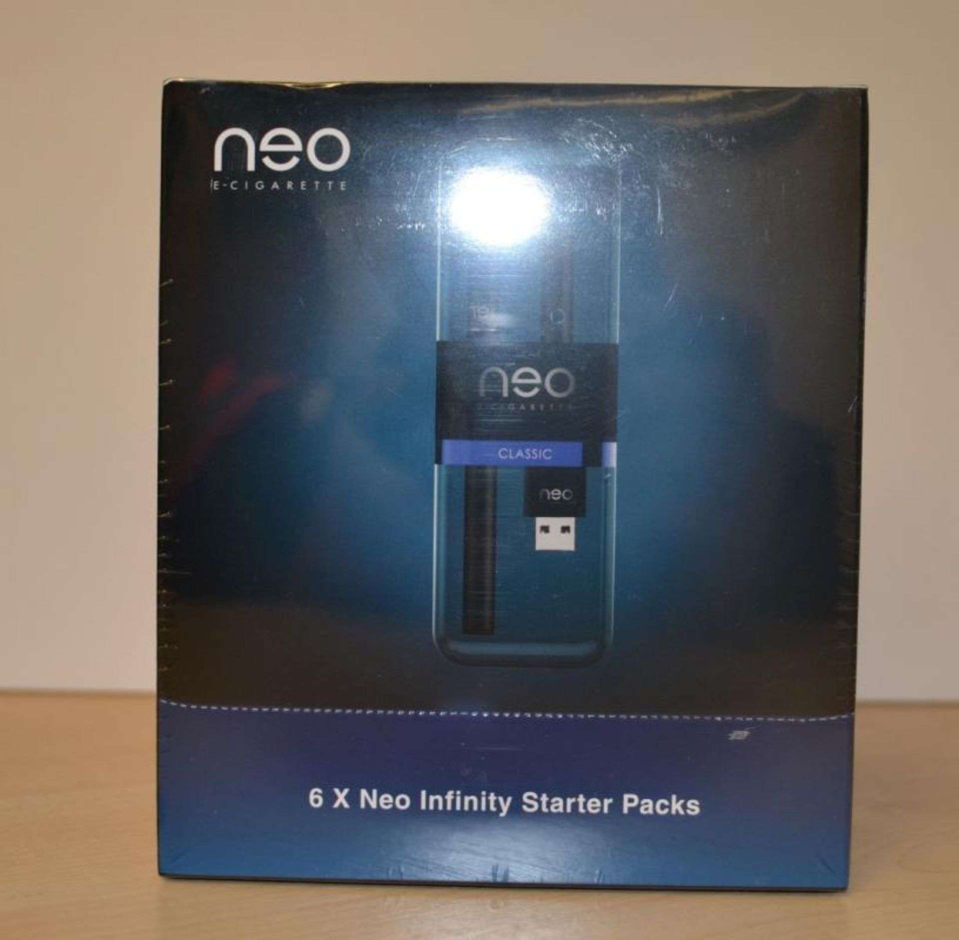 6 x Neo E-Cigarettes Infinity Starter Packs - New & Sealed Stock - CL185 - Ref: DRTISP - Location: S