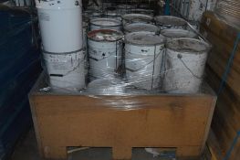 Approx. 24 x 20 Litre Assorted Tins of Paint inc. Roof & Tile, External Masonry + More - Ref: DRT023