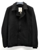1 x GNIOUS "Toto" Mens Coat - New Stock With Tags - Recent Store Closure - Colour: Black - Size: Me