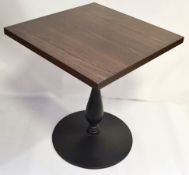 4 x Square Bistro Tables - Dimensions: H76cm x W70 x D70cm - City Centre Restaurant Closure - Ref: