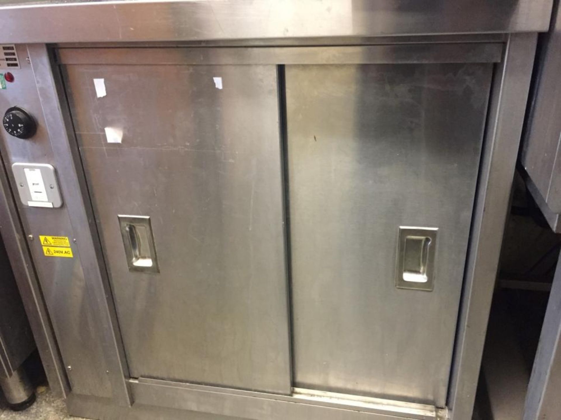 1 x Stainless Steel Commercial Hot Cupboard - Dimensions: W90 x D55 x H90cm - CL191 - Location: Leed - Image 5 of 5